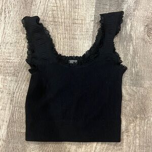 Black ruffle trip tank